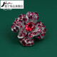 Feiyu light luxury peony flower brooch high-end exquisite fashion with coat suit corsage pin buckle high-end women's luxury temperament red peony flower