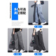 Romon 2025 ice silk jeans men's summer new loose straight wide-leg thin stretch casual long trousers men 1048 blue M