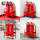 Guxiang fire extinguisher rack fire extinguisher base floor placement rack fire extinguisher rack bottom bracket fire emergency rescue display red metal paint thickened fixed bracket 4/5 kg fire extinguisher rack - 2 units