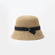 Sombrero de pescador plegable de Muji Palm Sombrero trenzado 25 Summer DBA57A5S Color original One Size 57-59
