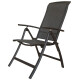 Linya (Linya) Chaise de terrasse chaise de camping extérieur chaise en aluminium alliage à 7 vitesses chaise de sieste ménage joie 9896 Mesh Tissu chaise pliante