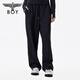 Junge London Spring- und Sommer Männer und Frauen gleiche antibakterielle High Street Black Casual Trendy Brand Strickhose N15902 Schwarz L.