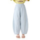 Moonkids Girls 'Hosen Sommer 2025 Neue Kinder für reine Baumwollkühle Scimitar Widm-Bein-Hosen für Mädchen Sommer dünne Mückenmeisterhose zweiteiler [15273 Blau +15251 Lila] 110 cm