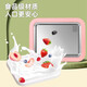 
Yuanzhi German quality fried yogurt machine for household plug-in ice cream fried yogurt machine for small household children's mini ice tray [Girl's Powder-Large] 304 food grade stainless steel model