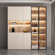 2025 Ess -Seitenschrank hoher Schrank moderne einfache Wand integrierter Essschrank Wohnzimmer Weinschrank Eingangschrank kann maßgeschneidert werden.