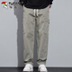 Pantalon de pic (Tucano) pour un pantalon décontracté d'été masculin pour les salopettes américaines haut de gamme pour hommes pantalons polyvalents en vrac vert clair xl