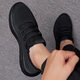 
Huilirui 2025 spring and summer sports shoes men's shoes mesh fashion Korean versatile casual breathable shoes running shoes men 9905 black 41