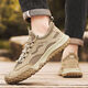
Aizunshi men's shoes summer mesh labor protection shoes electric welding work site shoes for men's non-slip new Jiefang hiking shoes Khaki 42