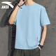Anta quick-drying T-shirt short-sleeved men's thin style 2025 summer new ice silk quick-drying clothes round neck half-sleeved running fitness clothing 7114-8 Wing spread blue L (175)