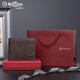 Jinlilai Wallet Herren Short Leder 2025 Neue Retro personalisierte Brieftasche Cowhide Youth Wallet Caffee für Männer [6 Kartenschlitze]