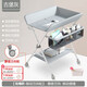 Honeyseed Baby Changing Table Nursing Table Portable Multi-Function Foldable Bath Baby Bed White Fawn-Castle Gray-Lift Type (Storage Basket+