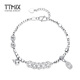 TTMIX Lucky Five Emperors' Money Platinum Bracelet Women's pt950 Platinum Bracelet Nafu Pendant Birthday Gift Ready Stock A Style 10.52g 16+3cm