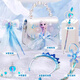 Disney children's jewelry, hair accessories, bags, creative gift box set for girls birthday gifts, princesses, house play toys, ice and snow style