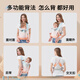 贝佑背带婴儿前抱式宝宝抱娃神器背娃外出简易小月龄孩子解放双手 升级柔软肤感面料-渐变蓝-腰带款