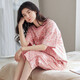 Site officiel de Hongdou (Hodo) [recommandé par la mère centrale] Pyjamas de drapeau du magasin Fangchuan pour les femmes en été, le printemps et l'automne en coton pur pantalon à manches courtes pantalons de coton pour la maison en coton yzt9855 m [Recommandé 80-95jin [Jin est 0,5 kg] usure]