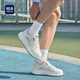 Hai Lan House HLA men's shoes breathable casual sneakers heightening white shoes men HAABXM2DFH181 white apricot 42