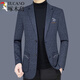Traje de lana Woodpecker (TUCANO) para hombre, chaqueta de traje nueva para primavera y otoño, traje individual de lana informal suelto para hombre, top azul marino 170/M (apto para peso 100120Jin Jin equivale a 0,5 kg)