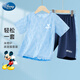 Disney Boys Suit Summer 2025 Boys Ropa y pantalones de secado rápido y pantalones Traje deportivo infantil TD2ET003 Azul 150