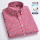 Yunting Coton Pure Corme à manches courtes Men's Men's Summer Business Casual Not-Select Oxford Plaid Shirt Top Summer DX983 Green Small Grid 40 [suggéré 135-150jin [Jin est égal à 0,5 kg]]]