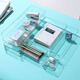 [Good office helper] A4 storage box basket desktop transparent acrylic books document paper book makeup 4876 4877 4878 one each PET high transparency