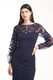 JS Collections Women's Sammi Soutache Dress, Navy, 4 Navy 4