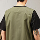 
Jeep (JEEP) vest men's summer casual V-neck workwear loose without shoulders versatile outdoor sports jacket Black L