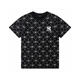 Camiseta de manga corta de la pareja coreana de la MLB para hombres y mujeres de verano sueltos yu shuxin de la misma tapa de media manga DT-9901 Black S recomendado 80-110Jin [Jin equivale a 0.5 kg]