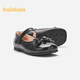 Balabala children's shoes, girls' Birkenstock shoes, 2025 new spring and autumn princess shoes, ballet style shoes, soft sole performance shoes, trendy black 90001 32 (foot length 19.8-20.2/inner length 21)