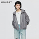 Moussy x StudioWear2025 Sommer Neues Produkt im Freien im Freien im Freien für Frauen 028isa30-3361 170 Holzkohlegrau S