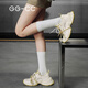 GG-CC [Viajando el planeta] Nuevos zapatos de malla de malla de verano de verano para zapatos casuales de suela gruesa de mujeres G25S9922 Amarillo 39