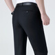 Charides high-end summer thin style trousers for men's business casual formal suit pants simple and versatile straight trousers for men 9900-2 black [without pleated slim version] 38 [3 feet waist]