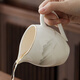 ENSHOUSU MUTTON FAT JADE PORCELAINE BEAUTÉE FAIR Cup dehua Porcelain White Ceramic Teapot Tea Divider Kung Fu Tea Set the the tasse Diviseur de thé 12023HRM [Dessin en or] Mutton Fat Jade Beauty Fair Cup a des dimensions sur l'image