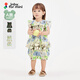 jnby by JNBY【套装】新款江南布衣婴童花边衬衫短裤25夏女童婴儿YP4H21030 795/黄灰系 图案随机 110 cm