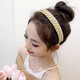 Hair Pressing Headband Women's Face Wash Headband Women's High-end Versatile Outing Broken Hair Clip Hair Bundle Headband Dark Brown Braids