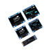 Zejie 0.96-inch OLED display module 0.91 12864 screen 1.3-inch LCD screen 4/6/7-pin IIC/SPI 1.3-inch 4-pin blue soldered pin header