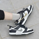 Nike Basketball Shoes Shoes Women's Shoes Airjordanaj1 Board Shoes Spring Low Top Breathable Casual Ligero Sports Sports Trendy DH9764-001 Little Panda 37.5 en blanco y negro