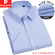 
Pier Cardin summer thin short-sleeved shirt for men, middle-aged and young business professional work clothes blue shirt for men, half-sleeved solid color work clothes DX6623 38 (recommended 100-120 Jin [Jin equals 0.5 kg])
