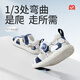 Sandalias Baby Sandals de Baby de Shepherd Summer Boy Shoes Breatable Soble Sobre zapatos para niños pequeños Baby Bag Sandalias de cuero cabelludo para mujeres Estrella azul Blanco 18