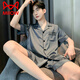 Catman (Miiow) 2025 Neue Pyjamas für Männer Sommereis-Seidenshorts Shorts Thin Style Jungen Frühling und Herbst Teenager Home Cloding Set Ice Seide 6627 L (Vorgeschlagene Größe 170, Gewicht 100-1