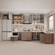Quanyou (QUANU) whole house customized integrated cabinets household L-shaped kitchen cabinets stove cupboard all-in-one cabinet Mood for Love 3 particle board 629/meter base cabinet (contact customer service for details)