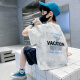 Disney Boys Camiseta de manga corta 2025 NUEVOS Niños de tamaño medio para niños Camiseta de dibujos animados para niños de tamaño medio de tamaño mediano Winniela-BX679 Tamicada impresa azul 160 cm