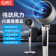 Ventilador de circulación de aire Yangzi Ventilador eléctrico de 12 velocidades Ventilador de volumen de alto aire que se enciende el piso inteligente Control remoto Air acondicionador de voz de la voz Compation Companion COMPANTY