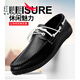 Red Dragonfly [Brand Taille Off] Doudou Shoes Men's Spring Min Business Casual Leather Chaussures 2025 TRENDY NEWS MEN'S LAZY YL-D882 BRORN 39