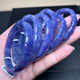 Iosn natural tanzanite single circle hand bracelet ice type Tanzania sapphire ocean heart bracelet jewelry gift (S68) about 6.3mm