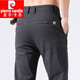 Pierre cardin autumn new upgraded fabric boys casual pants slim and versatile high-end stretch long trousers 653-Black 28 sizes [90-100Jin [Jin equals 0.5 kg]]