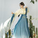 
Biaoge Hanfu Chinese Style Women's Clothing Set 2025 New National Style Awards [Lan Yao] Ancient Costume Wei and Jin Dynasties, Lumbar + Outer + Skirt + Waist Chain Blue, Single Size 80-140Jin [Jin equals 0.5 kg]