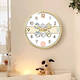 Chiikawa jiikawa mignon mur suspendu usaqi maison créative chambre salon horloge dpl698b white frame en plastique étroit aiguille noire 10 pouces