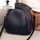 
PLOVER genuine leather small bag women's fashion crossbody bag 2025 new trendy simple top layer cowhide shoulder bag women's handheld shell bag black small