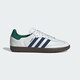 
Adidas Clover Shoes SAMBA German Training Shoes Classic Men and Women Couples Sports Shoes Low Top Casual T-toe Shoes IH4882 White/Green/Dark Blue 43