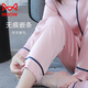 猫人（MiiOW）睡衣女春秋长袖薄款两件套装女士感2025新款水光绸家居服 银灰色女9901长.袖款 M
